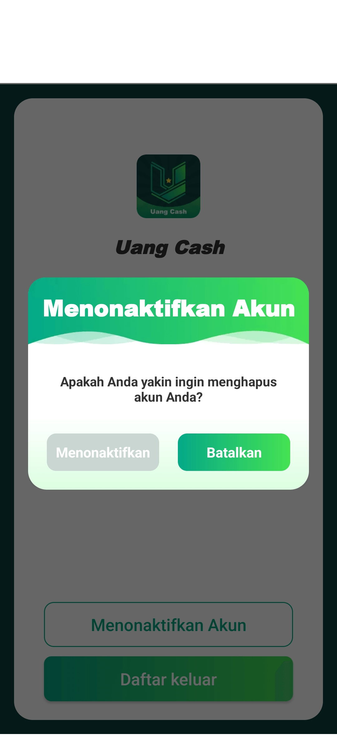 Konfirmasi penghapusan